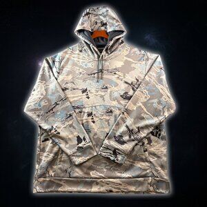 Under Armour Storm 1 Embroidered Gray Camouflage Pullover Hoodie Men's Size 3XL